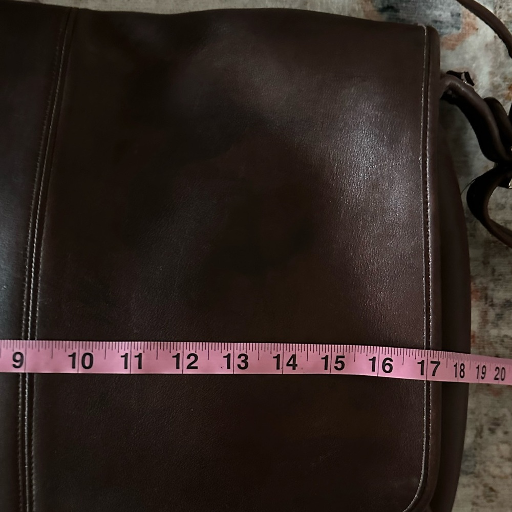 Coach VTG Tabby Messenger Briefcase Shoulder Bag smooth leather - Picture 3 of 10
